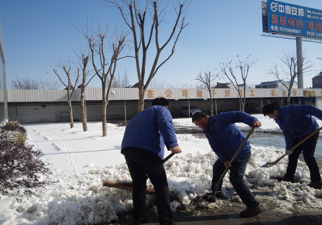 安邦電氣組織員工開展義務清雪活動(圖2)